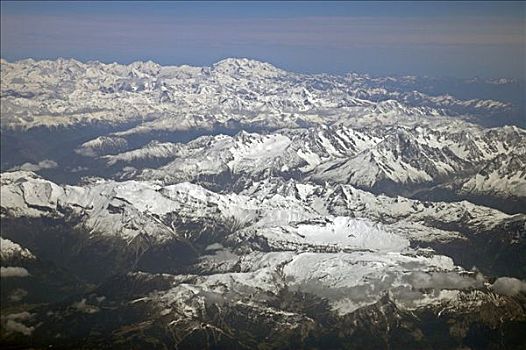 航拍,阿尔卑斯山