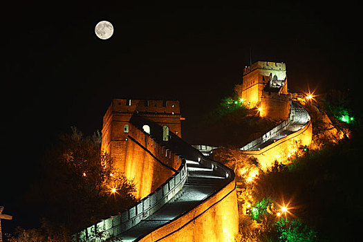 長城夜景