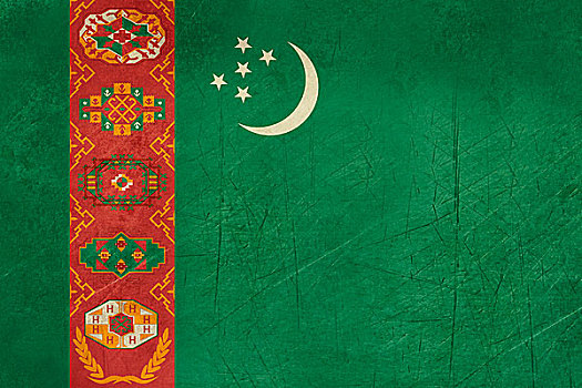低劣,土库曼斯坦,旗帜