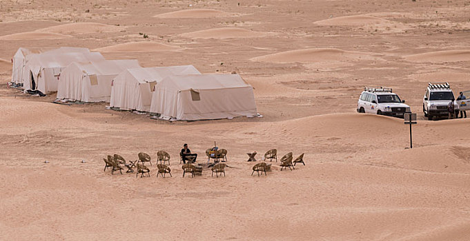撒哈拉沙漠中的帐篷