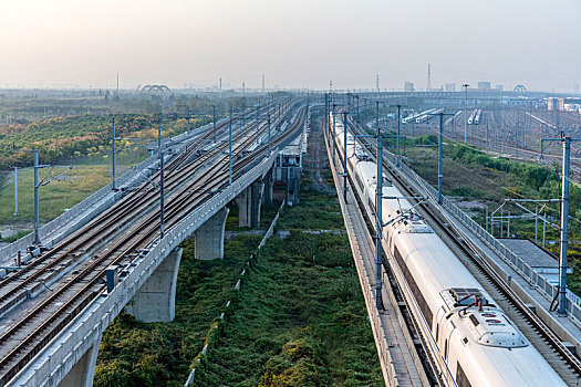 上海,高铁,站台,和谐号,列车