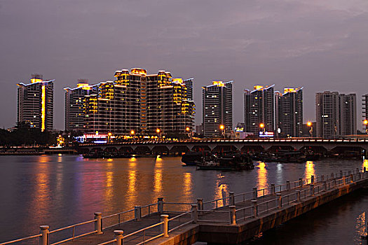 三亚城市夜景