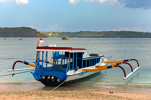 双体船,船,巴厘岛,印度尼西亚