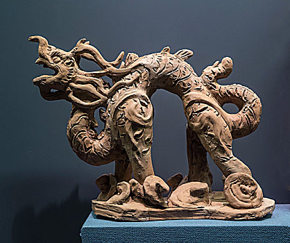 粘土,龙,博物馆,北京,中国