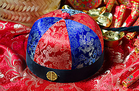 春节,帽子,装饰,背景