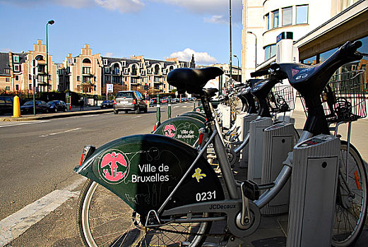 比利时,布鲁塞尔,自助,自行车