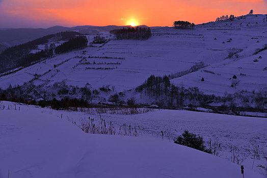 冬季吉林雪村-松岭美景如画