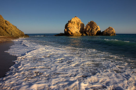 大石头,海岸,塞浦路斯