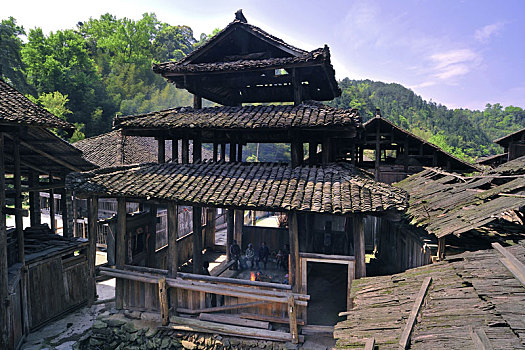 贵州黎平中兰鼓楼,始建于,年前