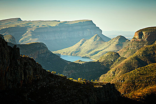 布莱德河峡谷,水库,坝,南非,非洲