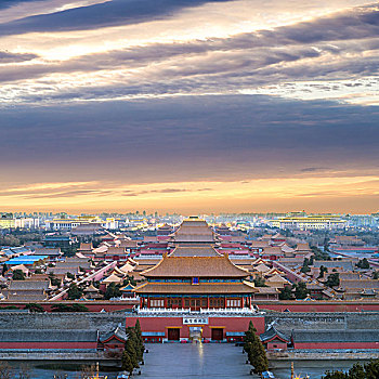 鳥瞰故宮，紫禁城全景