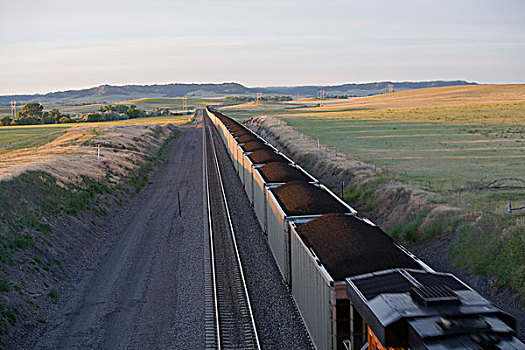 长,装载,煤,怀俄明,内布拉斯加州