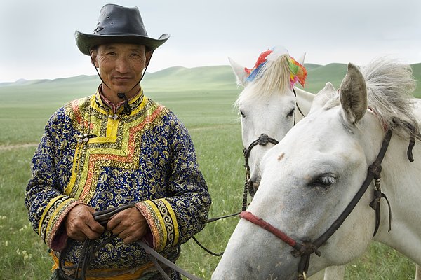 男人,马,那达慕大会,内蒙古,中国
