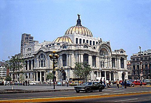 艺术宫,墨西哥城,新艺术,艺术装饰,工作,建筑师