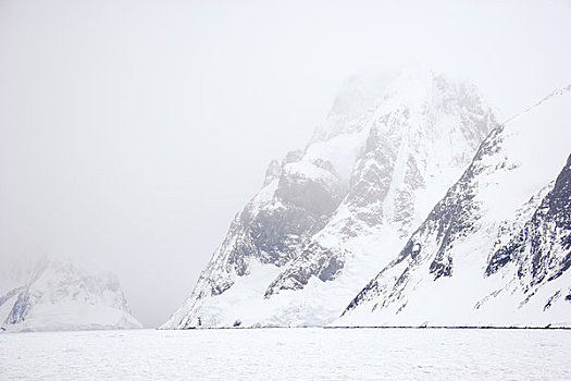 水,雾,雷麦瑞海峡,南极