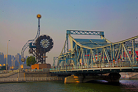 天津解放桥世纪钟