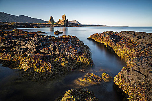 海景,海洋,堆积,背景,冰岛