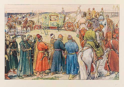 插画,猎捕,俄罗斯,1898年