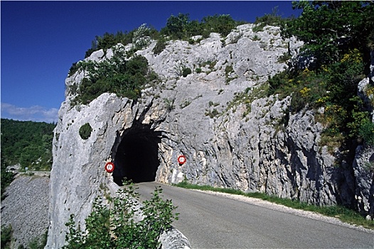 峡谷,隧道,普罗旺斯