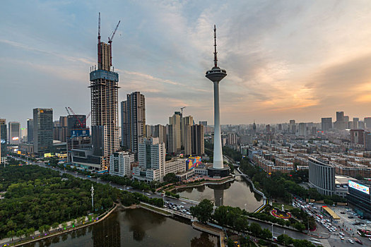 沈阳城市风光彩电塔夜景