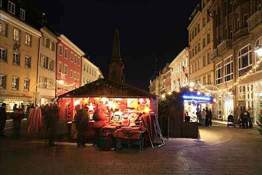 圣诞市场,市中心,康士坦茨,巴登符腾堡,德国