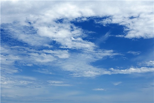 蓝色,漂亮,天空,白云,晴天