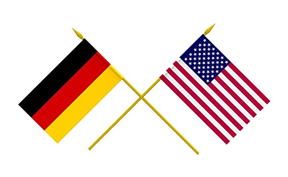 旗帜,美国,德国