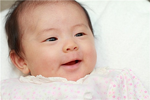 微笑,女婴,日本人,老