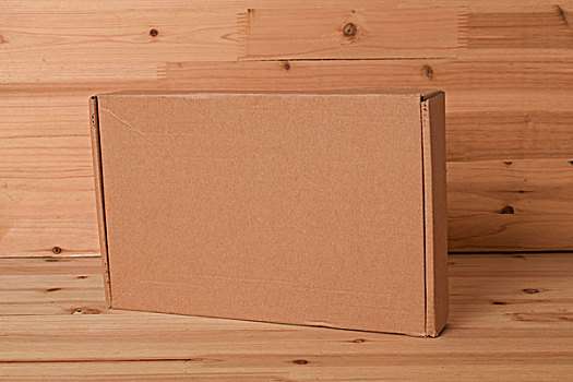 木背景纸板箱