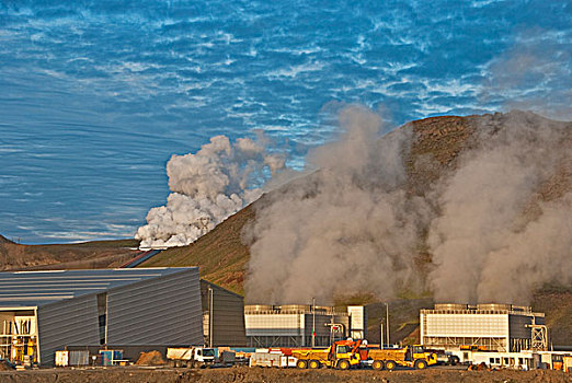 地热发电站,冰岛,欧洲