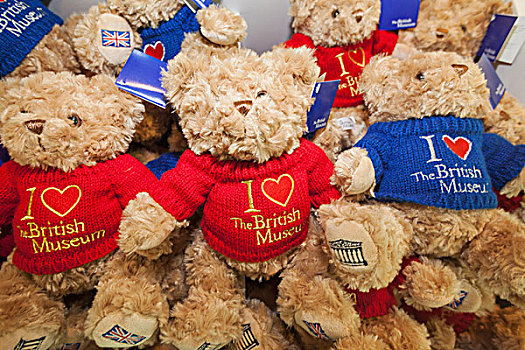 英格兰,伦敦,大英博物馆,纪念品,泰迪熊