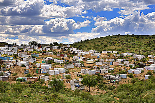 贫民窟,地区,温得和克,纳米比亚,非洲