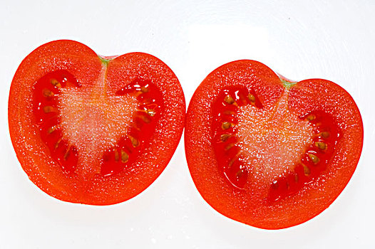 成熟,西红柿,展示,内部,种子
