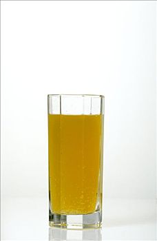 玻璃杯,橘子水
