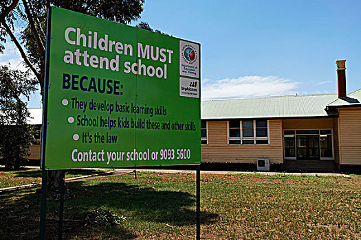 标识,孩子,学校,西澳大利亚,澳大利亚