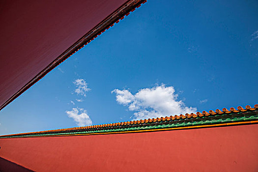 北京故宫博物院宫墙