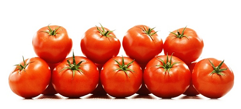 构图,有机,西红柿,隔绝,白色背景