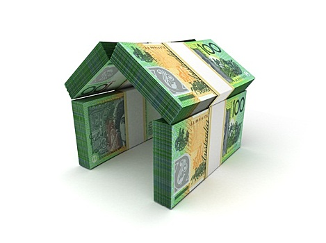 房地产,概念,澳大利亚,美元