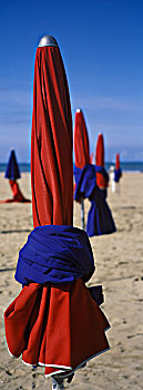 伞,多维耶,海滩