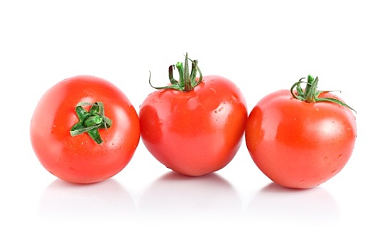 三个,红色,西红柿