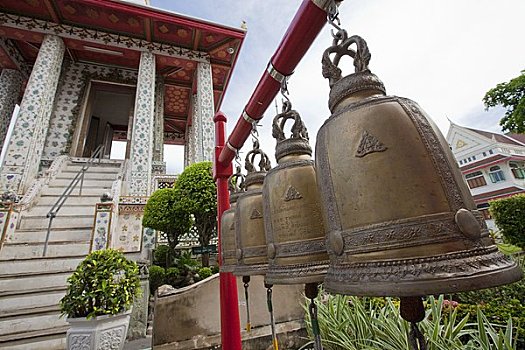 祈祷,钟,郑王庙,庙宇,曼谷,泰国