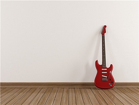 红色,电吉他,空房