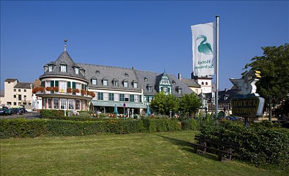 酒店,莱茵高地区,黑森州,德国,欧洲