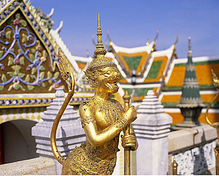 雕塑,皇宫,曼谷,泰国