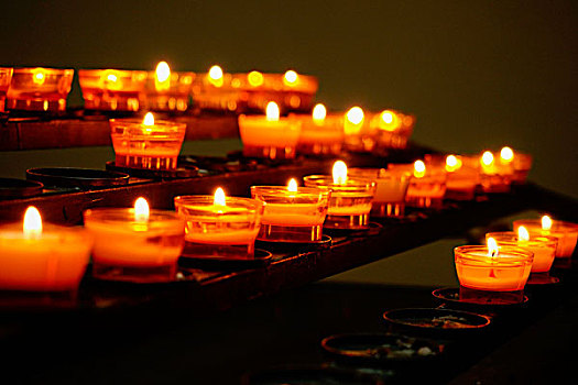 祈愿用具,蜡烛,回廊,北莱茵威斯特伐利亚,德国