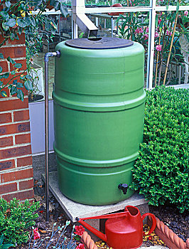 绿色,塑料制品,温室,浇水,罐