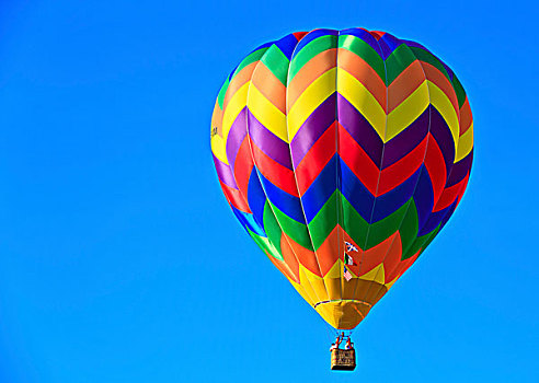 热气球,蓝天,费拉拉,气球,节日,意大利,欧洲
