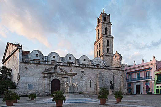 16世纪,大教堂,旧金山,哈瓦那,古巴