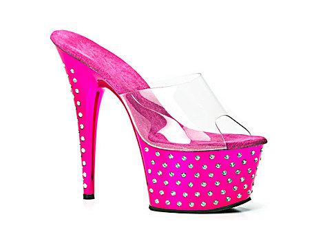 粉色,高跟鞋,鞋