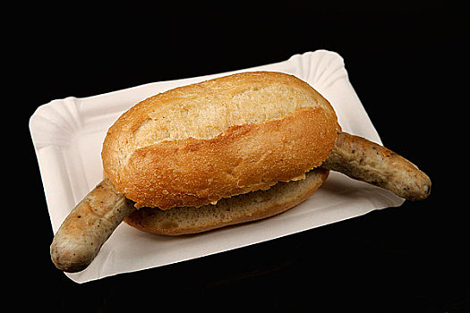 香肠,面包卷